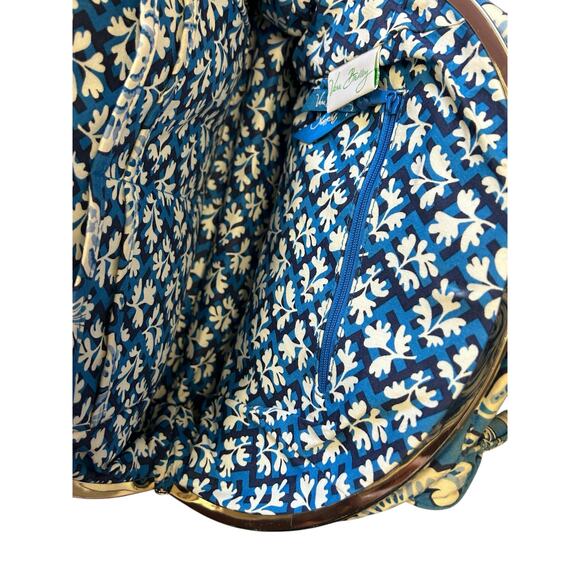 Vera Bradley Alice Shoulder‎ Bag Blue Lagoon Retired Pattern Quilted Purse - Picture 3 of 5